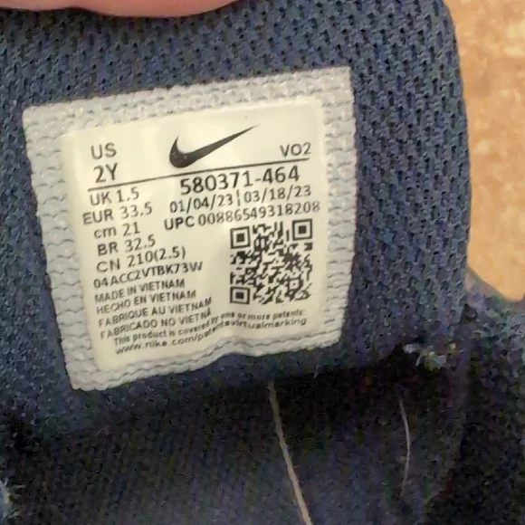 Nike Air Max Kids Sneakers - Navy and Pink - Picture 2 of 10